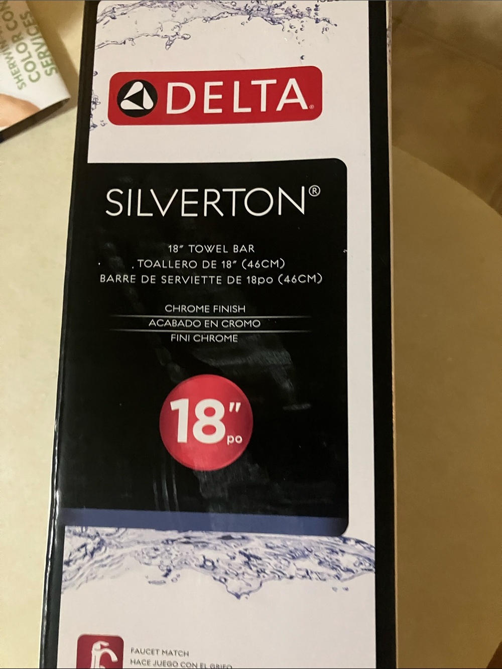 NWT Delta Silverton 18” towel bar